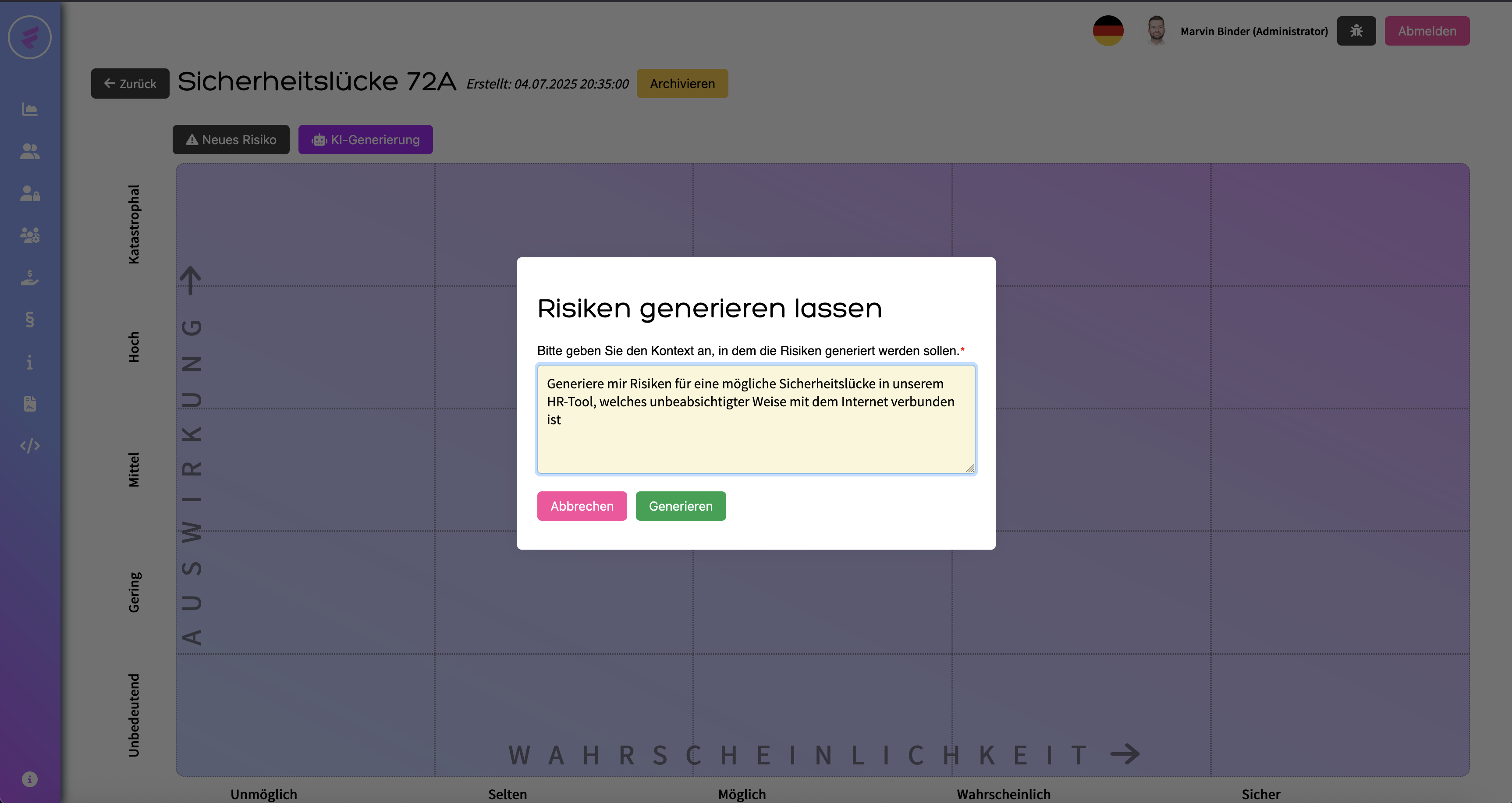 Risiken von der KI bewerten lassen